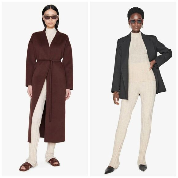 Anine Bing 100% Wool Ribbed Val Pants Size Medium - Picture 5 of 14